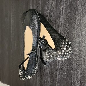Bakers Conceited studded flats in black. Size 6.5